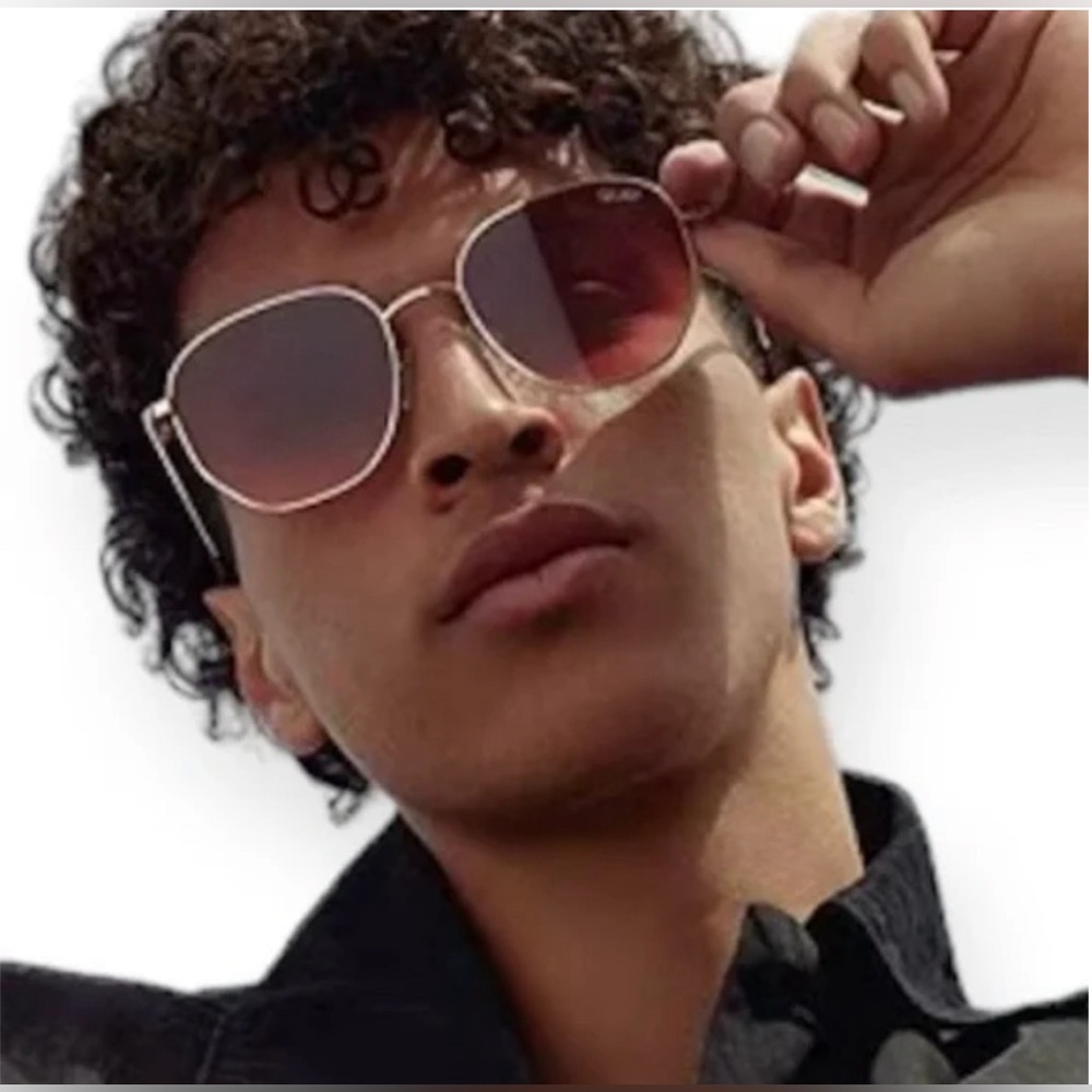 QUAY Australia - BIG TIME SUNGLASSES -ROSE/PNK